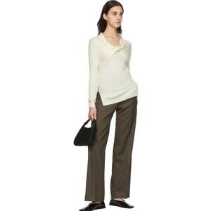 GIA Studios Black Mini Nhu Shoulder Bag Leather Baguette Purse Minimalist